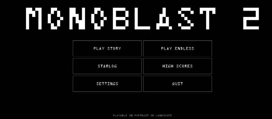 Monoblast 2 title screen